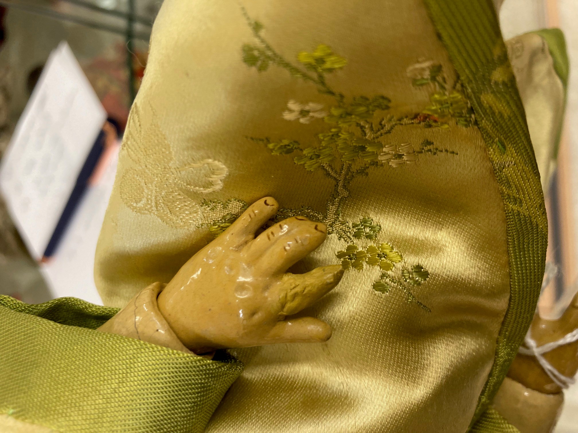 A Simon & Halbig bisque socket head Asian girl doll Image