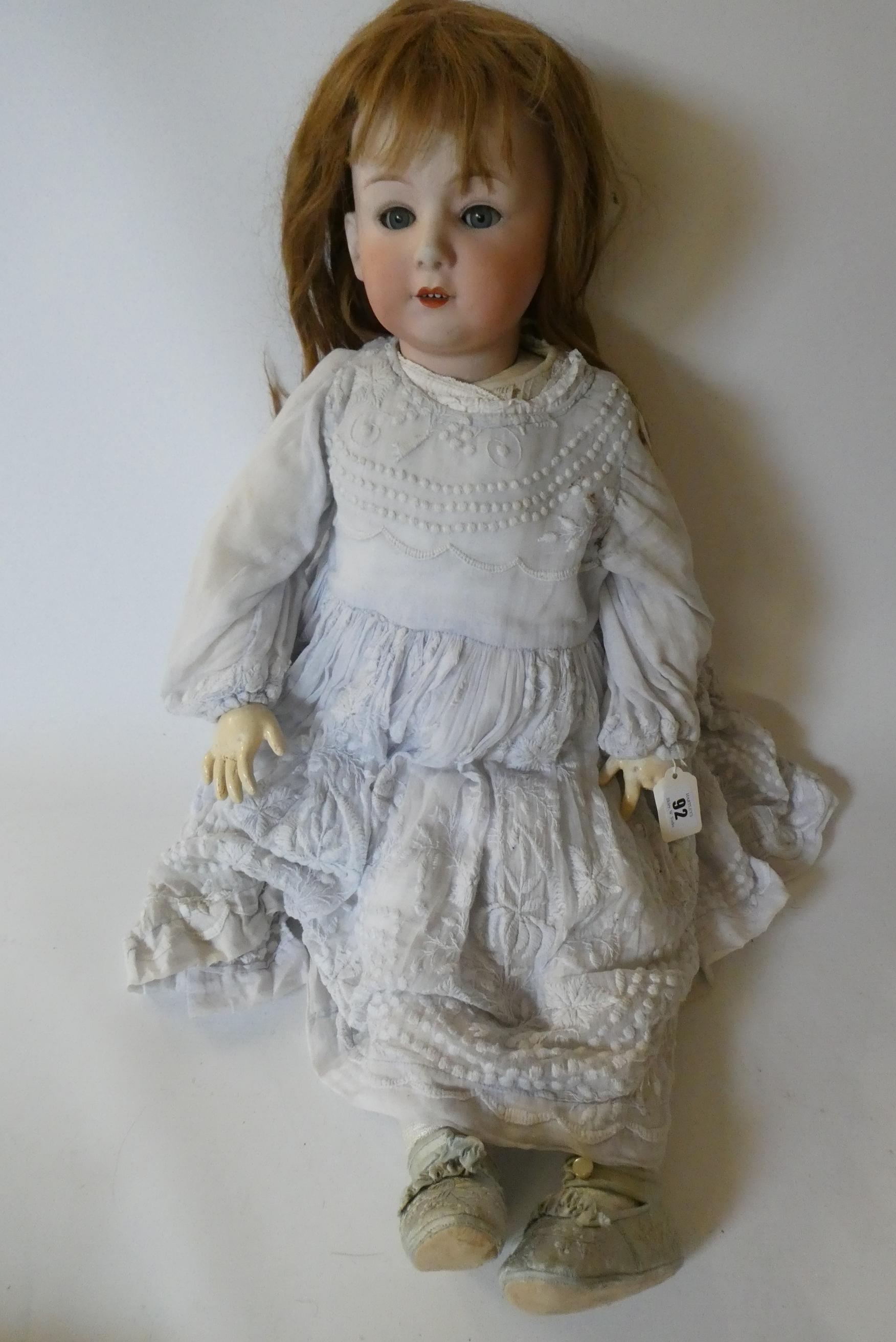 A Heubach bisque socket head doll Image