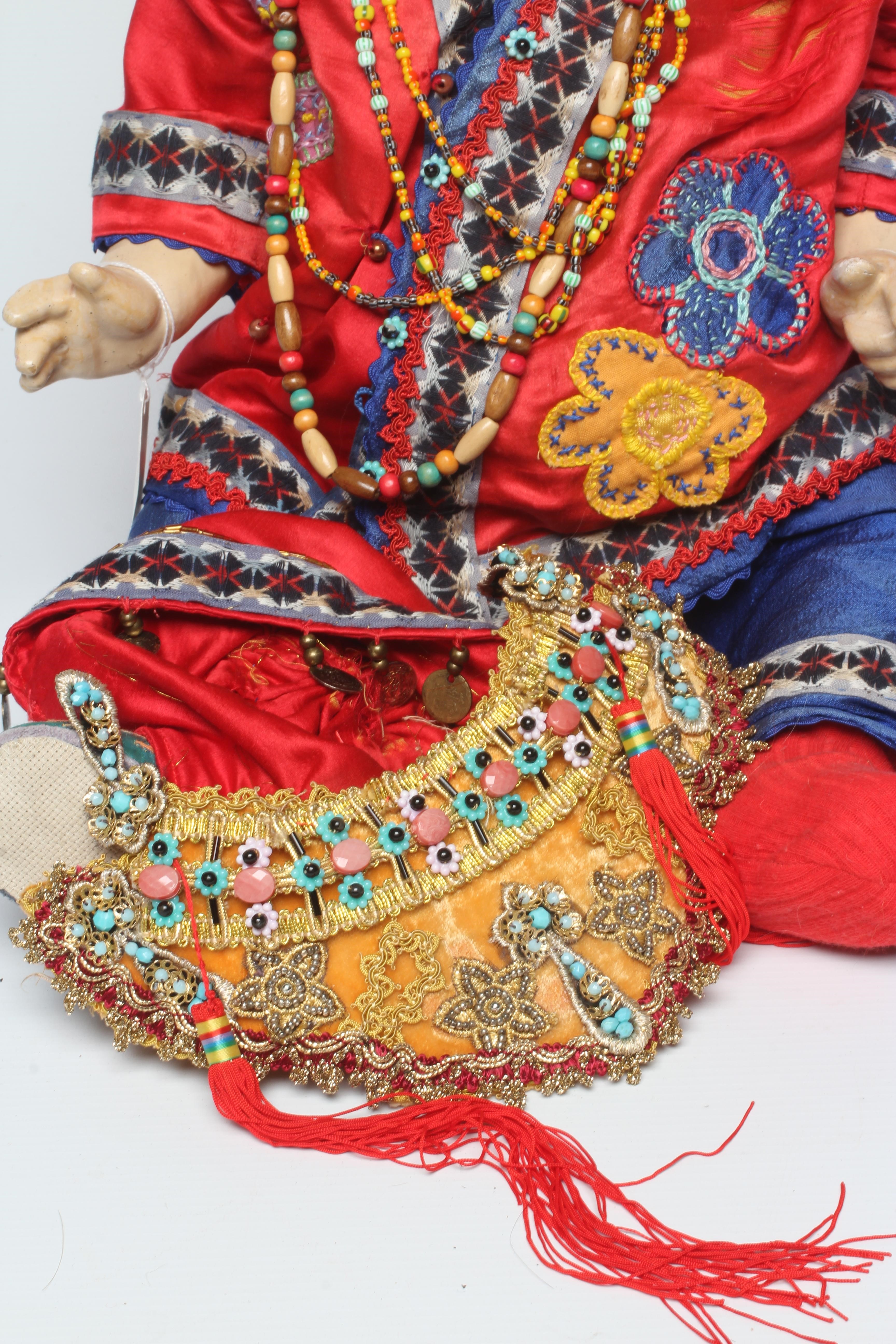 An Armand Marseille bisque socket head Asian doll Image