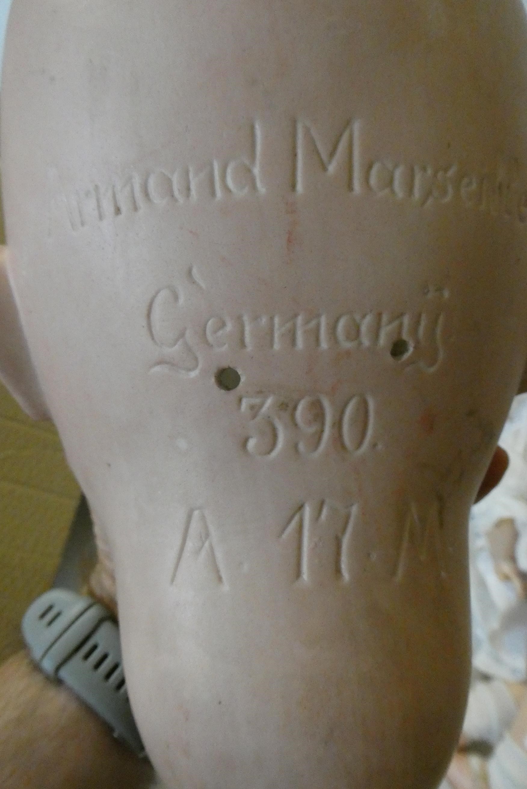 Two restored bisque SFBJ socket head dolls Image