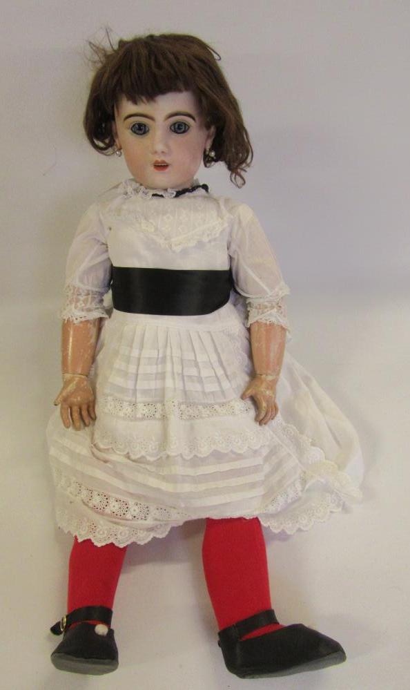A Tete Jumeau bisque head doll (restored) Image