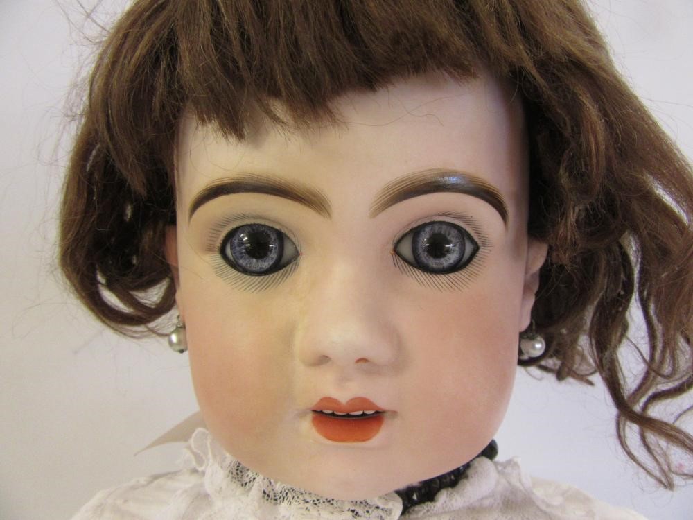 A Tete Jumeau bisque head doll (restored) Image