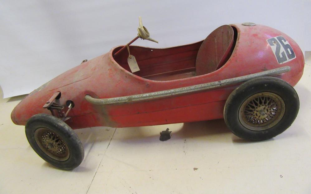 A Triang Vanwall child's pedal sports car Image