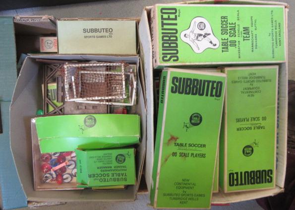 A quantity of Subbuteo Table Soccer items Image