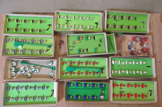 A quantity of Subbuteo Table Soccer items Image