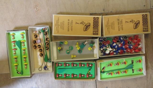 A quantity of Subbuteo Table Soccer items Image