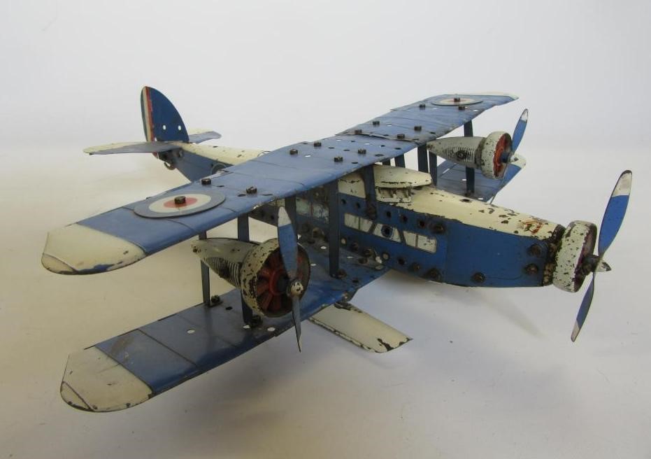 A Meccano sea bi-plane Image