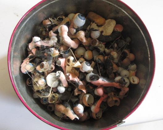 A large quantity of dolls' glass eyes Image