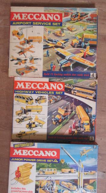 Three Meccano outfits Image
