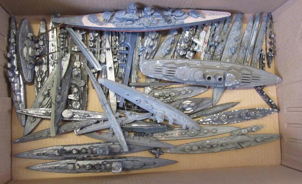 Fifty seven lead ship models Image