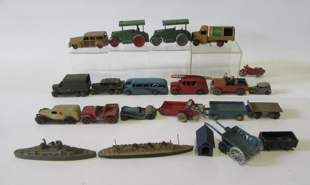 Sixteen Dinky Commercial and other models and various other items Image