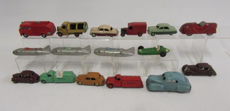 Thirteen older car and commercial models and three other cars Image