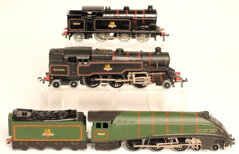 Hornby Dublo three rail locomotives comprising EDL17 tank locomotive converted to two rail by Image