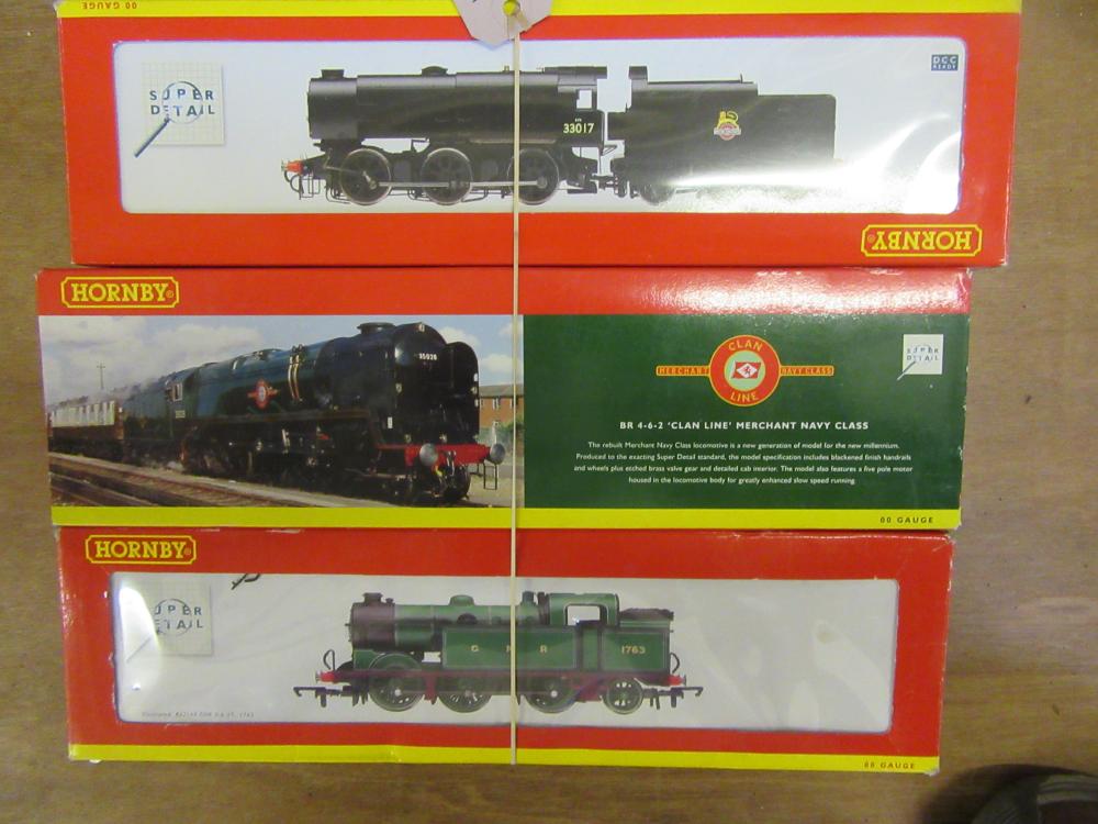 Three Hornby locomotives comprising S.R. Clan Line Image
