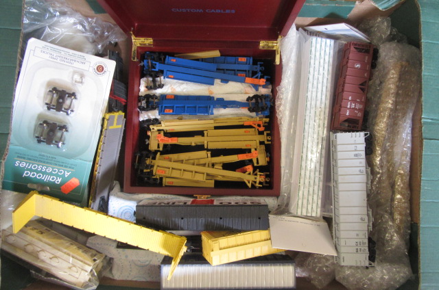 American Railways goods rolling stock including box cars Image