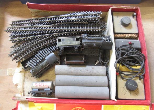 Playworn Trix Twin Trains including two 0-4-0 locomotives Image