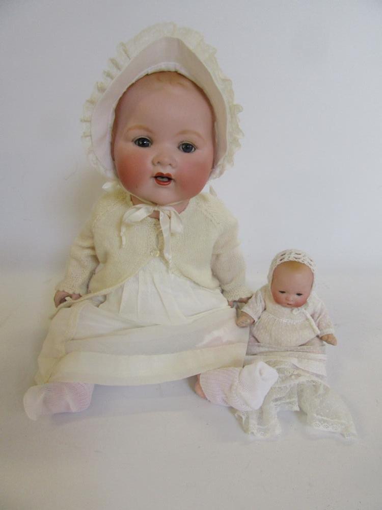 An Armand Marseille bisque head baby doll Image