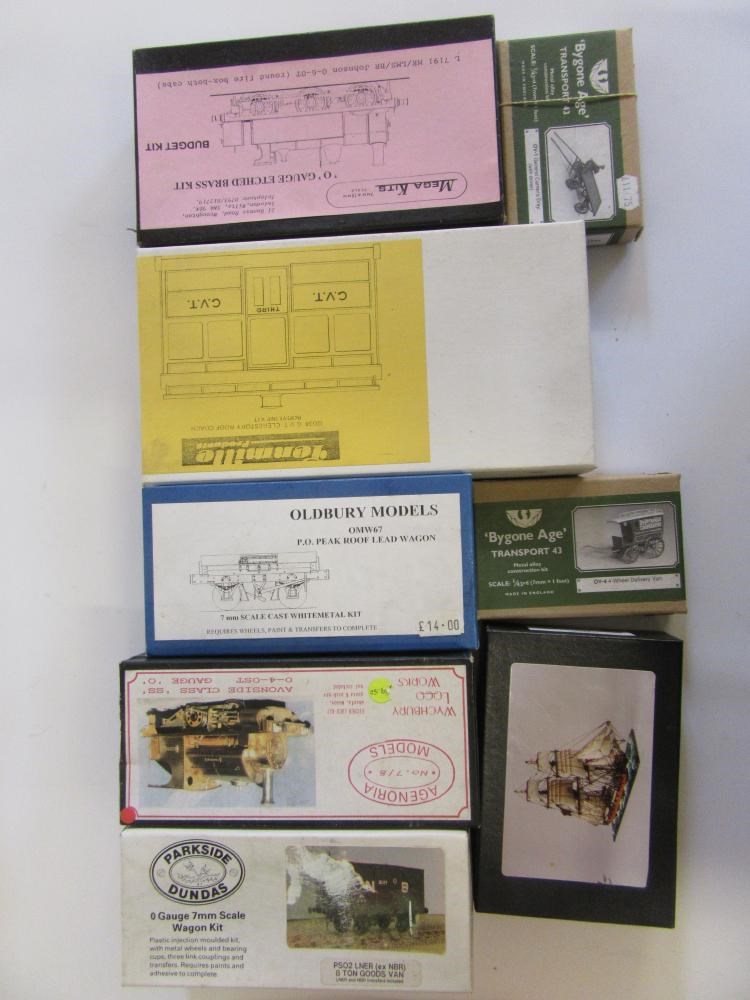 Six O Scale kits comprising Avonside 0-4-0 tank Image