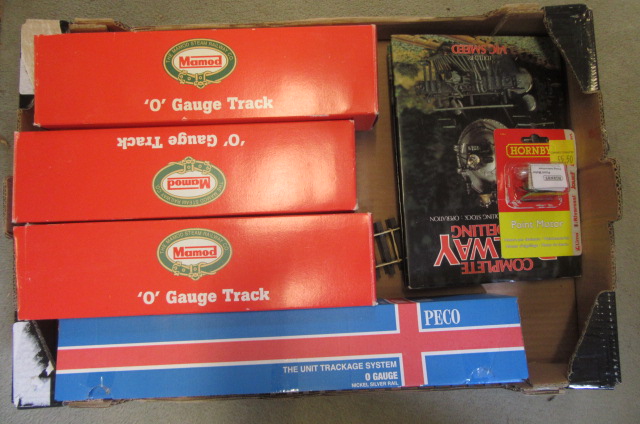 A quantity of O gauge set track by Peco and Mamod Image