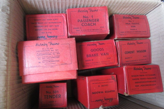 A Hornby L.M.S. 0-4-0 No 501 clockwork locomotive and tender Image