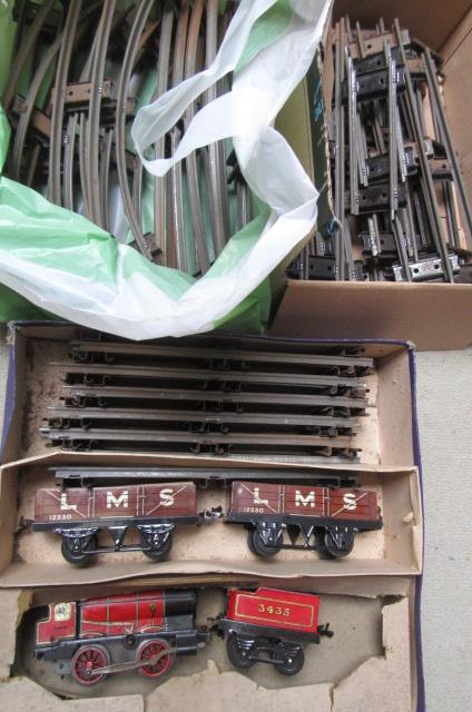 A Hornby M1 L.M.S. Goods Set with 0-4-0 clockwork locomotive and tender (Est. plus 21% premium inc. Image