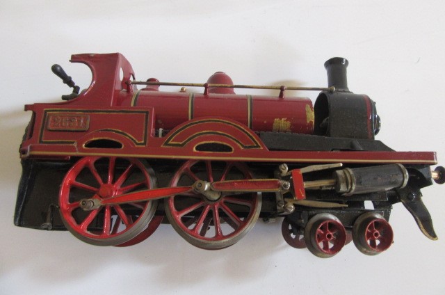 Bing G1 4-4-0 Live Steam Locomotive and Tender.  This model is in a state of disrepair suitable for Image