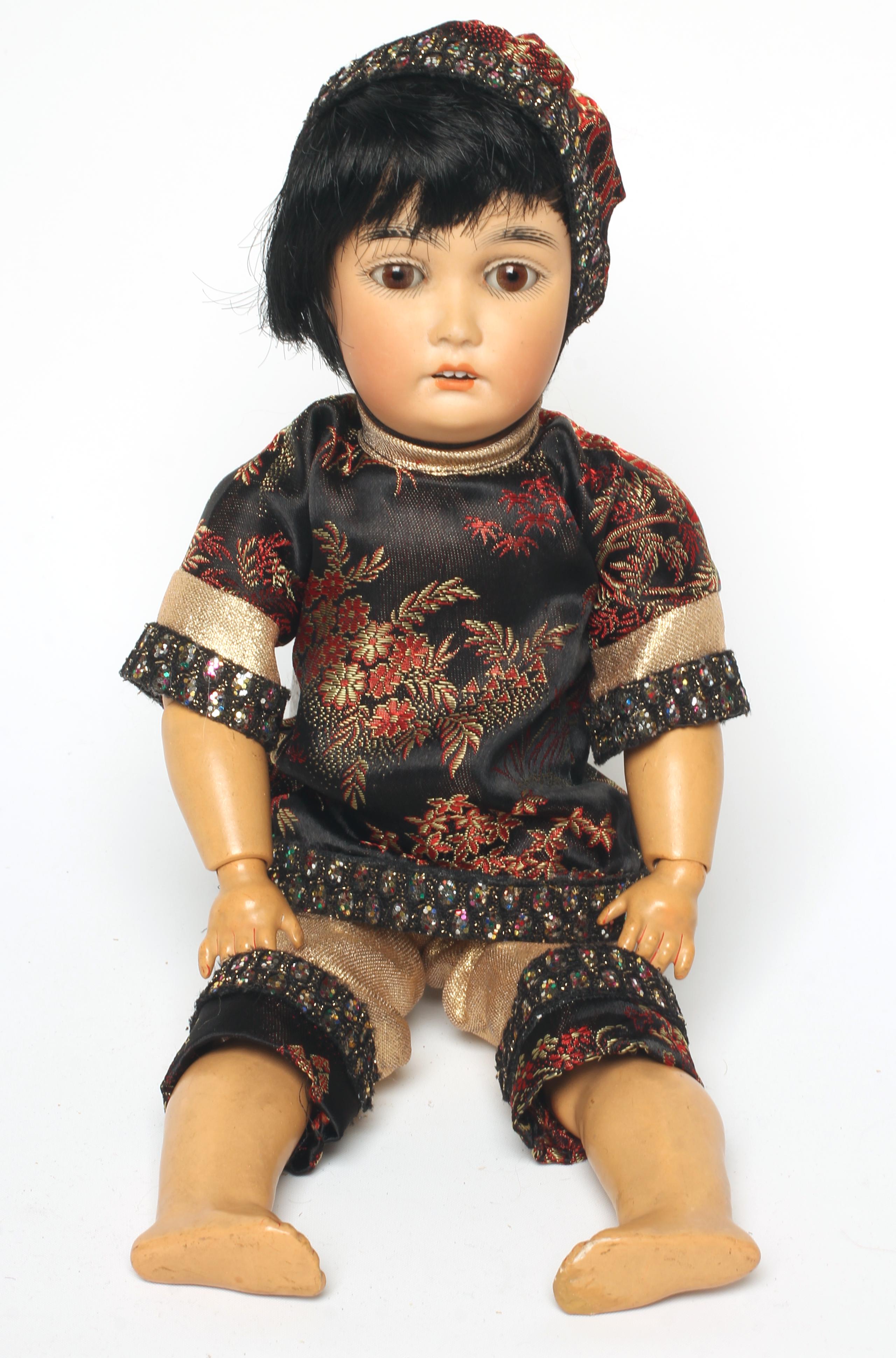 A German bisque head Oriental doll Image