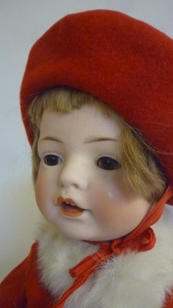 A Bahr & Proschild bisque head doll with brown glass sleeping eyes Image
