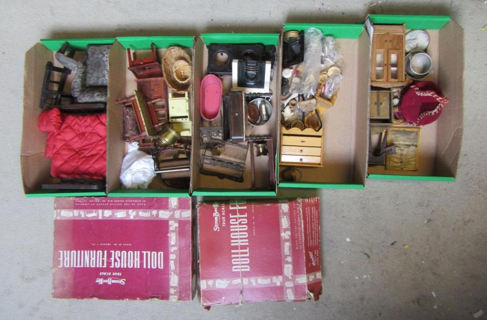 A quantity of doll's house furniture Image