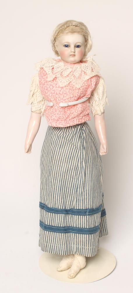 An early bisque shoulder head doll Image