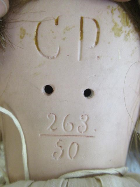 A Catterfelder Puppenfabrik bisque socket head character doll Image