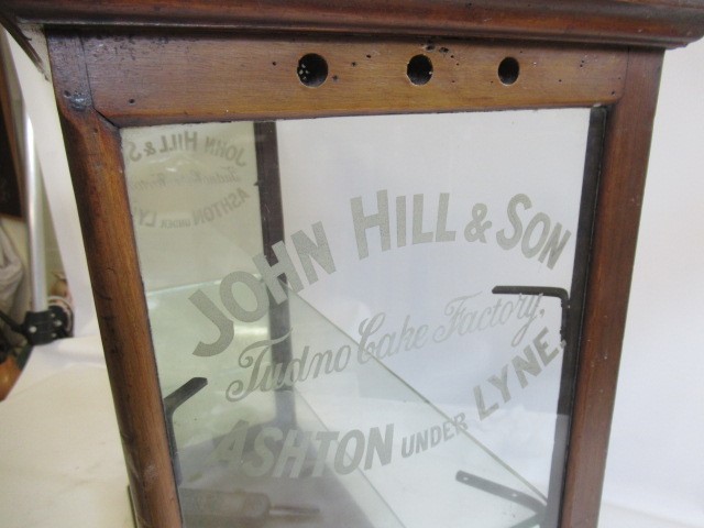 An early 20th century John Hill & Son Tudno Cake Factory Ashton Under Lyne display cabinet Image