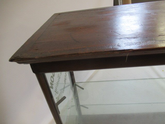 An early 20th century John Hill & Son Tudno Cake Factory Ashton Under Lyne display cabinet Image