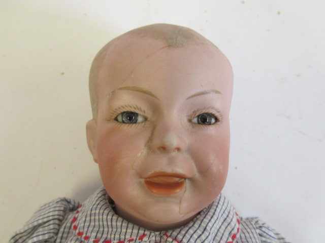 Three restored bisque socket head dolls Image