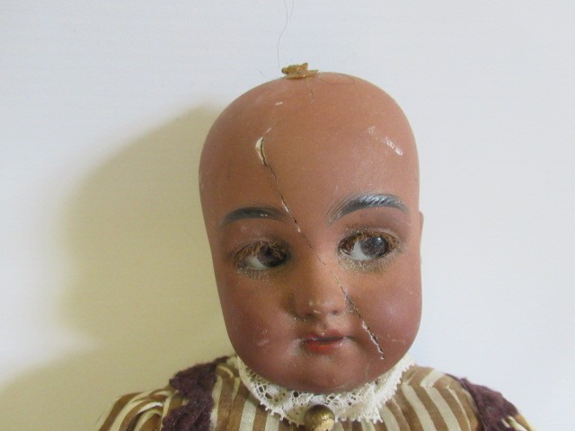Three restored bisque socket head dolls Image