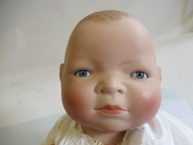A Grace Putnam bisque flange neck bye-lo-baby doll Image