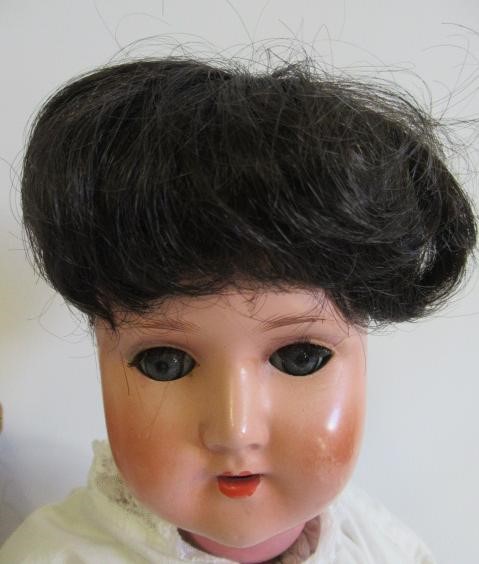Two German bisque socket head dolls Image