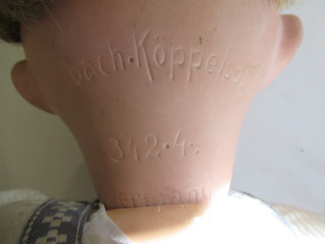 A Heubach Koppelsdorf bisque socket head character doll Image