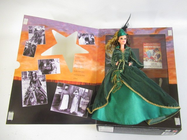 Four boxed dolls, comprising two Barbie Hollywood Legends Collection Scarlett O'Hara dolls and two Image