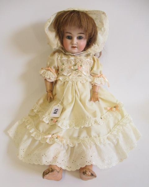 A Schoenau & Hoffmeister bisque socket head doll Image