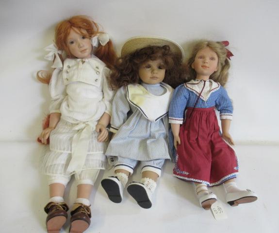 Three collectors dolls Image
