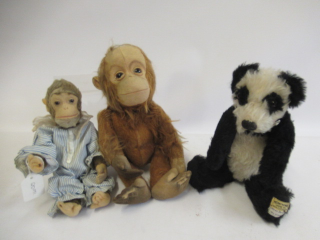 Three vintage plush toys Image