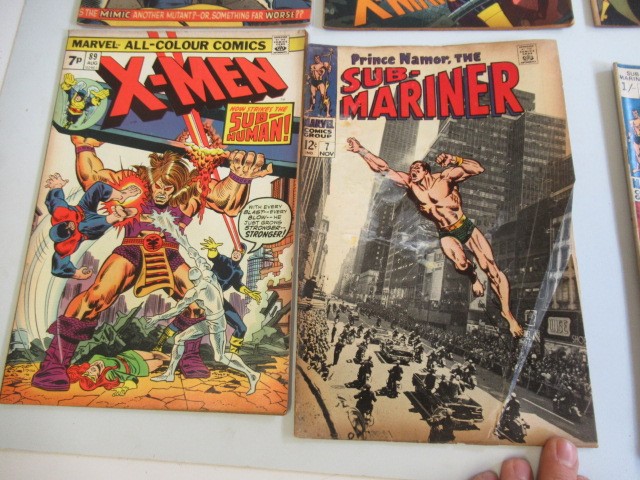 10 Marvel comics, comprising The X-Men no. 19, 59. 60, 81 and 89, Prince Namor The Sub-Mariner no. Image