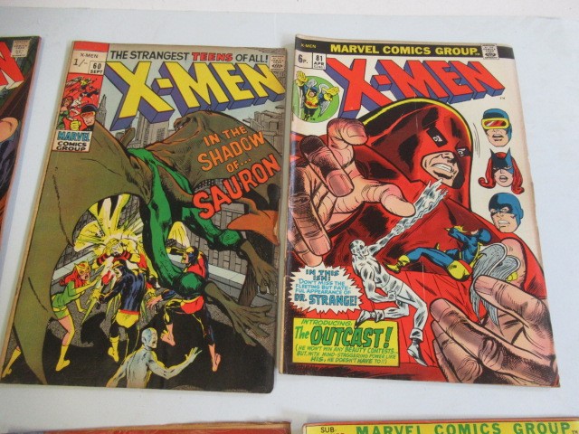10 Marvel comics, comprising The X-Men no. 19, 59. 60, 81 and 89, Prince Namor The Sub-Mariner no. Image