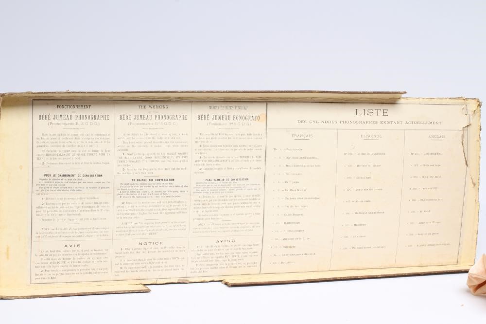 A rare Jumeau phonograph Image