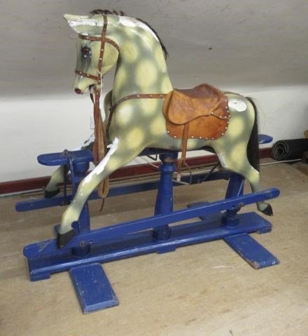 An early 20th century rocking horse Image