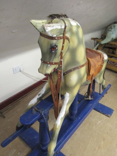 An early 20th century rocking horse Image