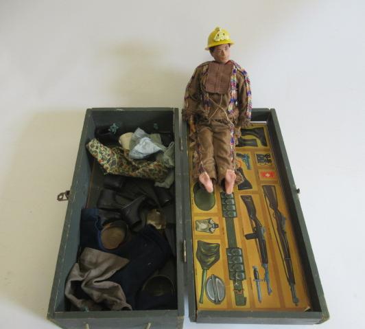 Action Man doll with Native American outfit and a small number of accessories and clothing in Action Image