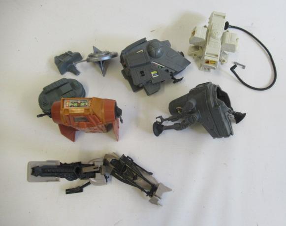 Starwars accessories small vehicles including speeder bike, Laser Cannon and CAP2, F-P (Est. plus Image