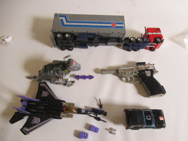 Transformers Optimus Prime, Megatron Grimlock, Skywarp and Trailblazer, F-G (Est. plus 24% premium Image
